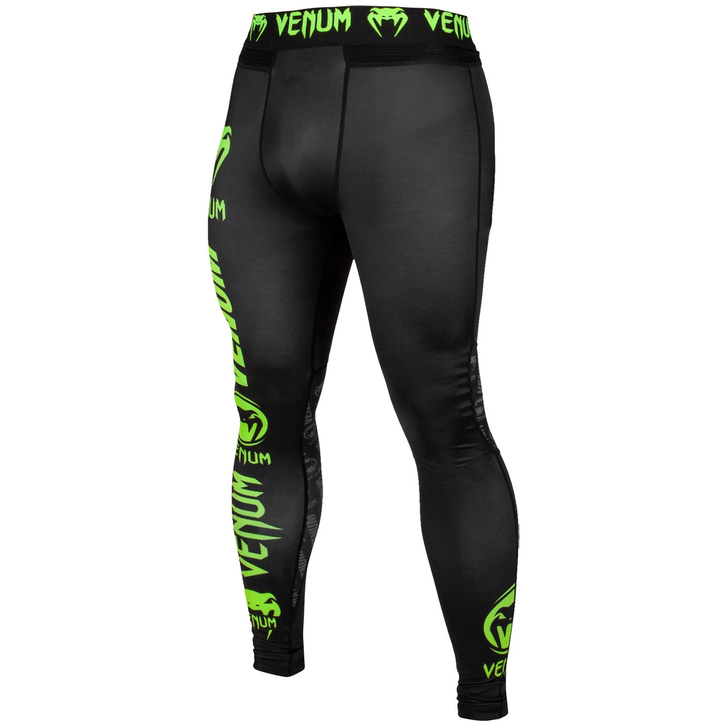 Mallas Venum Logos - Negro/Amarillo Fluo