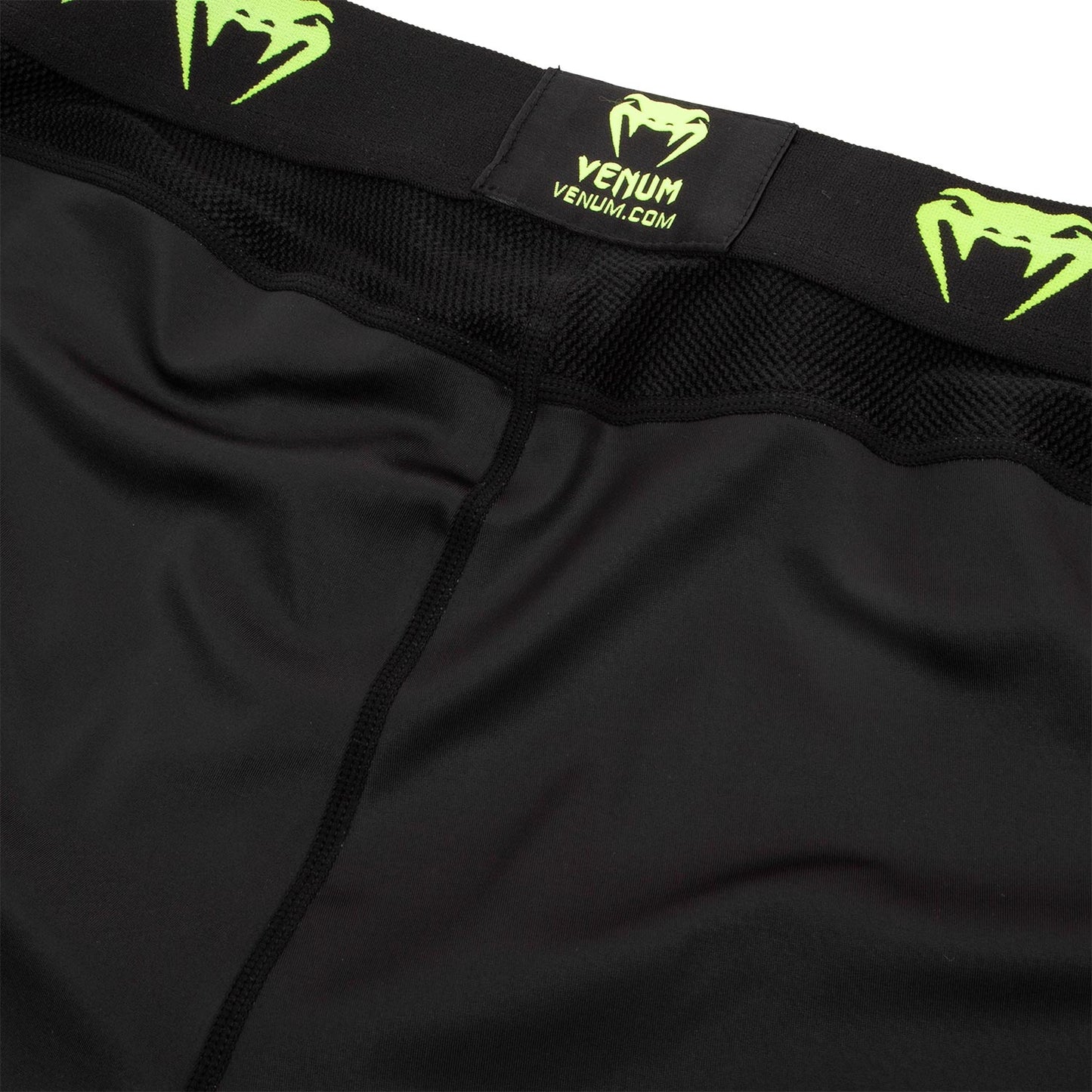 Mallas Venum Logos - Negro/Amarillo Fluo