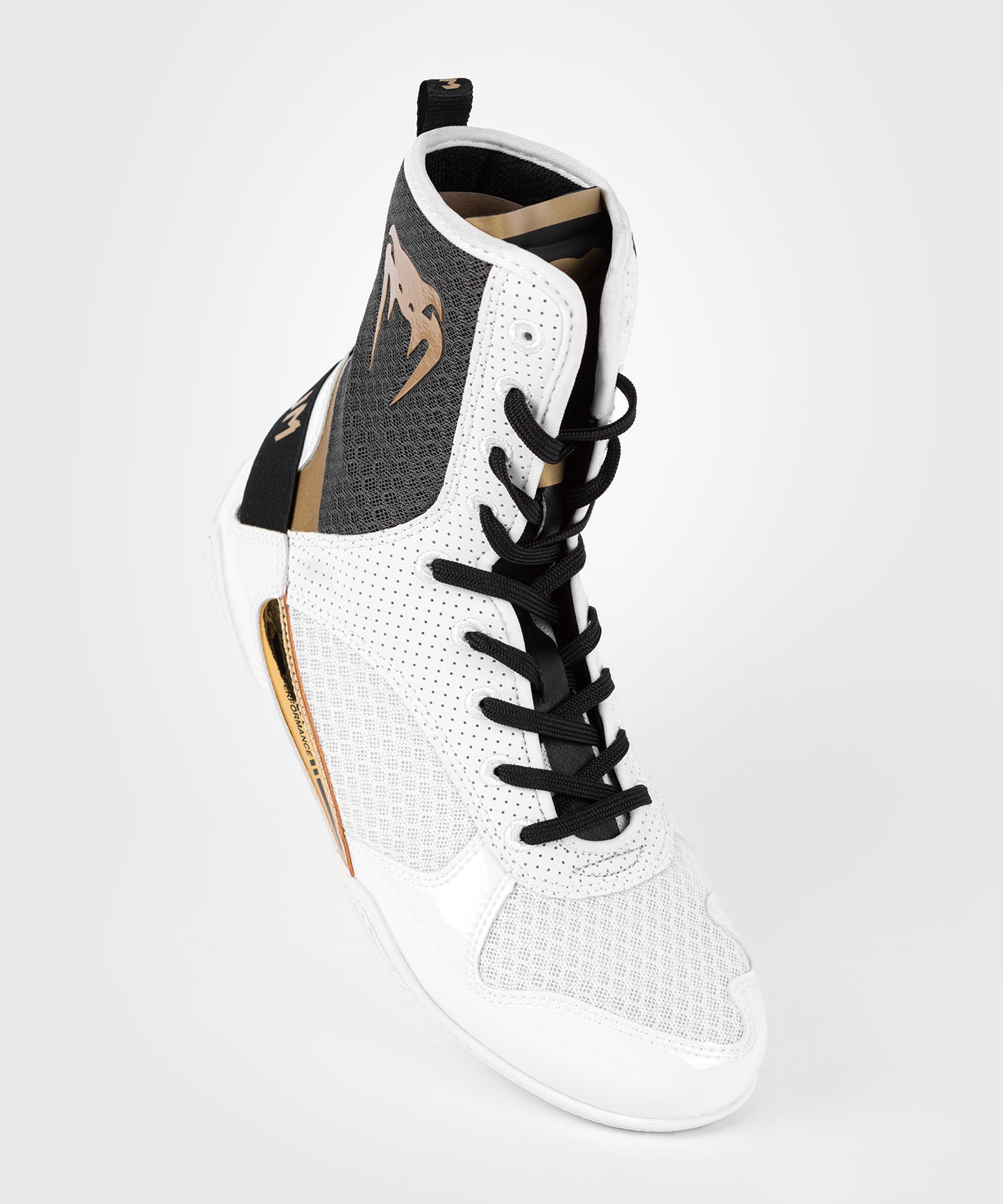 Venum Elite Zapatillas de Boxeo - Blanco/Negro/Oro