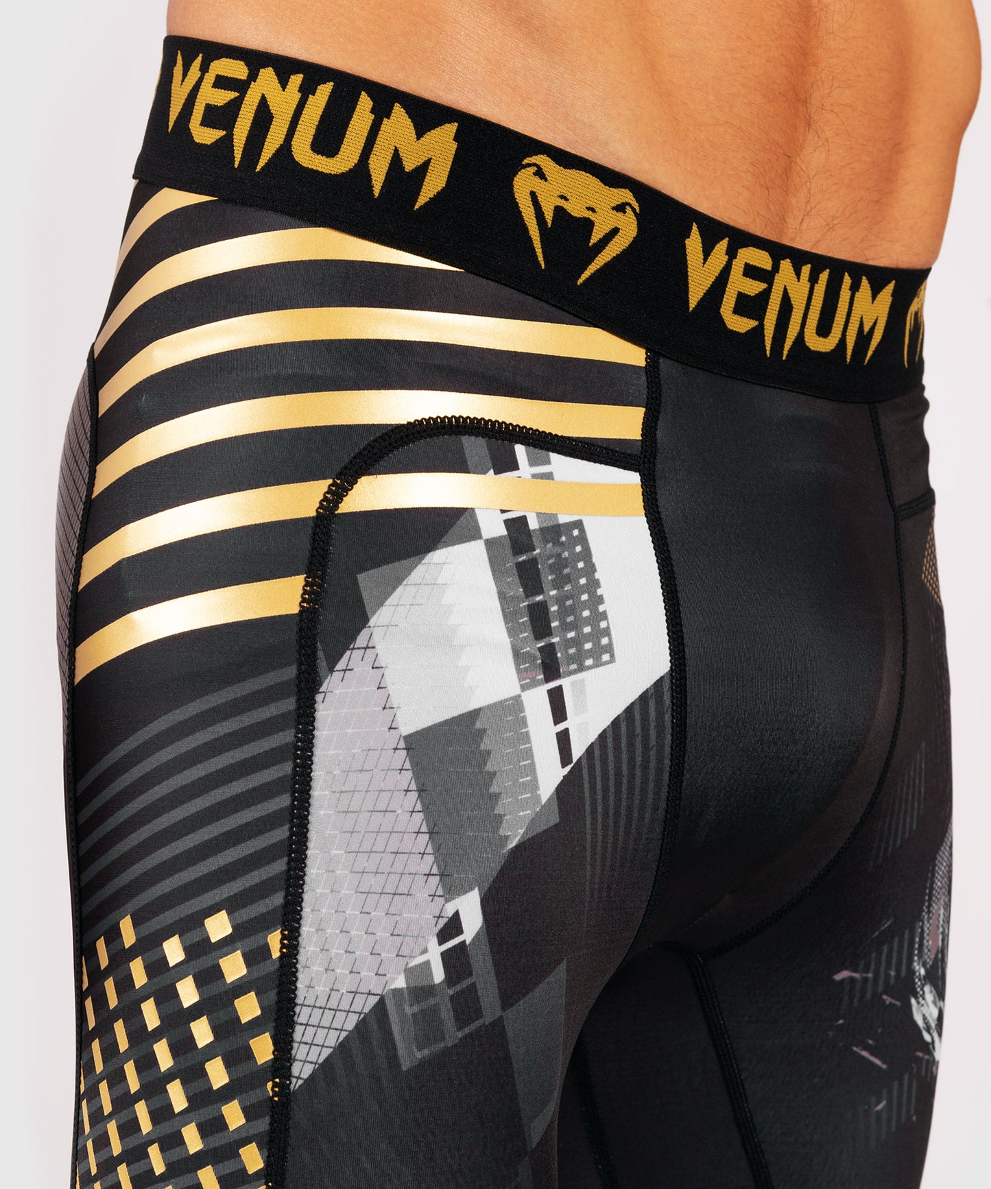 Pantalones de compresión Venum Skull - Negro