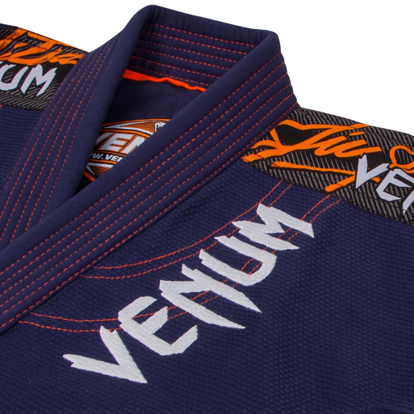 Kimono de BJJ Venum Challenger 3.0 - Azul Marino/Naranja