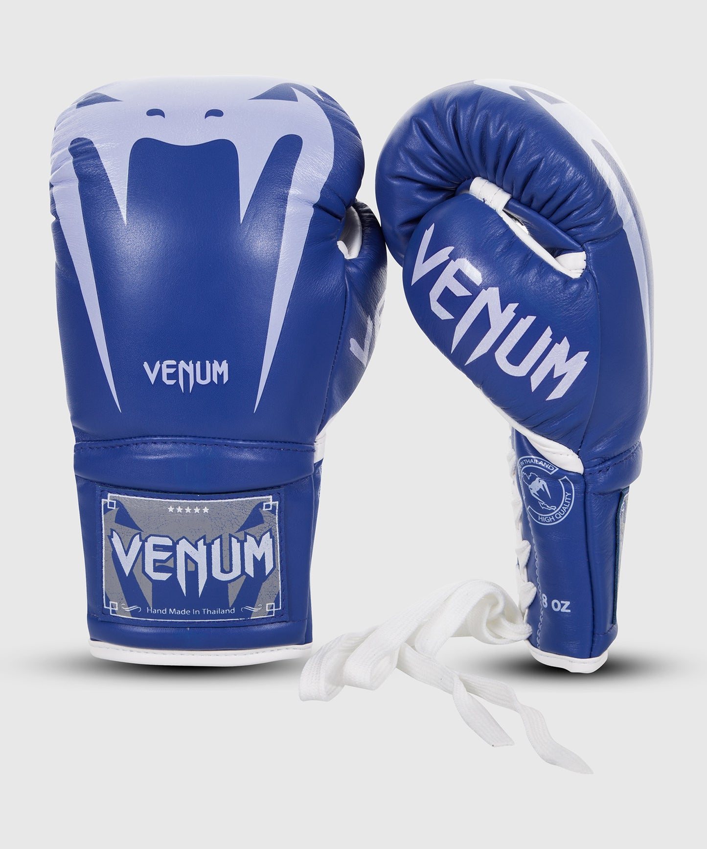 Guantes de Boxeo Venum Giant 3.0 - Cuero Nappa - Con cordones - Azul
