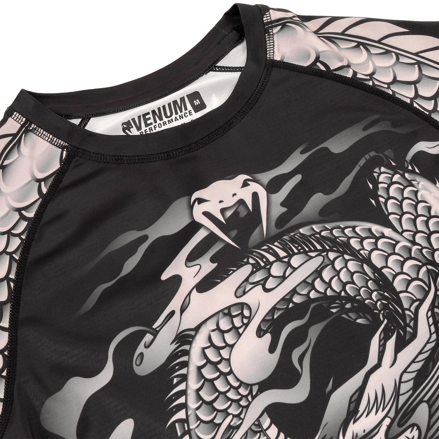 Rashguard Venum Dragon's Flight - Manga Larga - Negro/Arena
