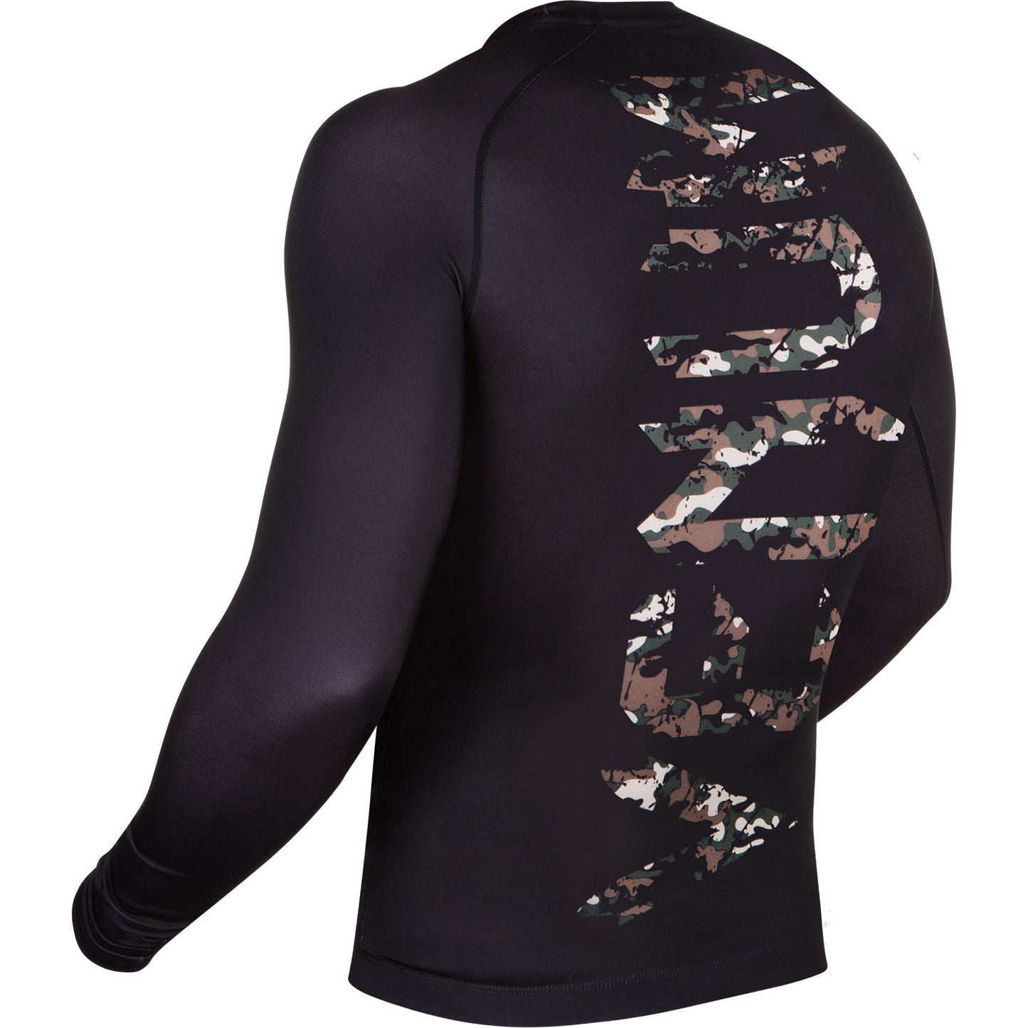 Rashguard Venum Original Giant - Mangas Largas - Negro/Bosque Camo
