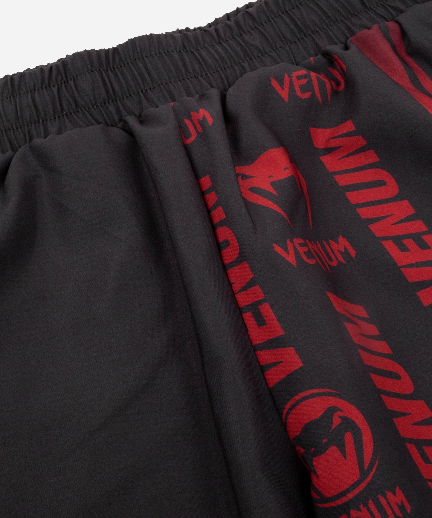 Short de Fitness Venum Logos - Negro/Rojo
