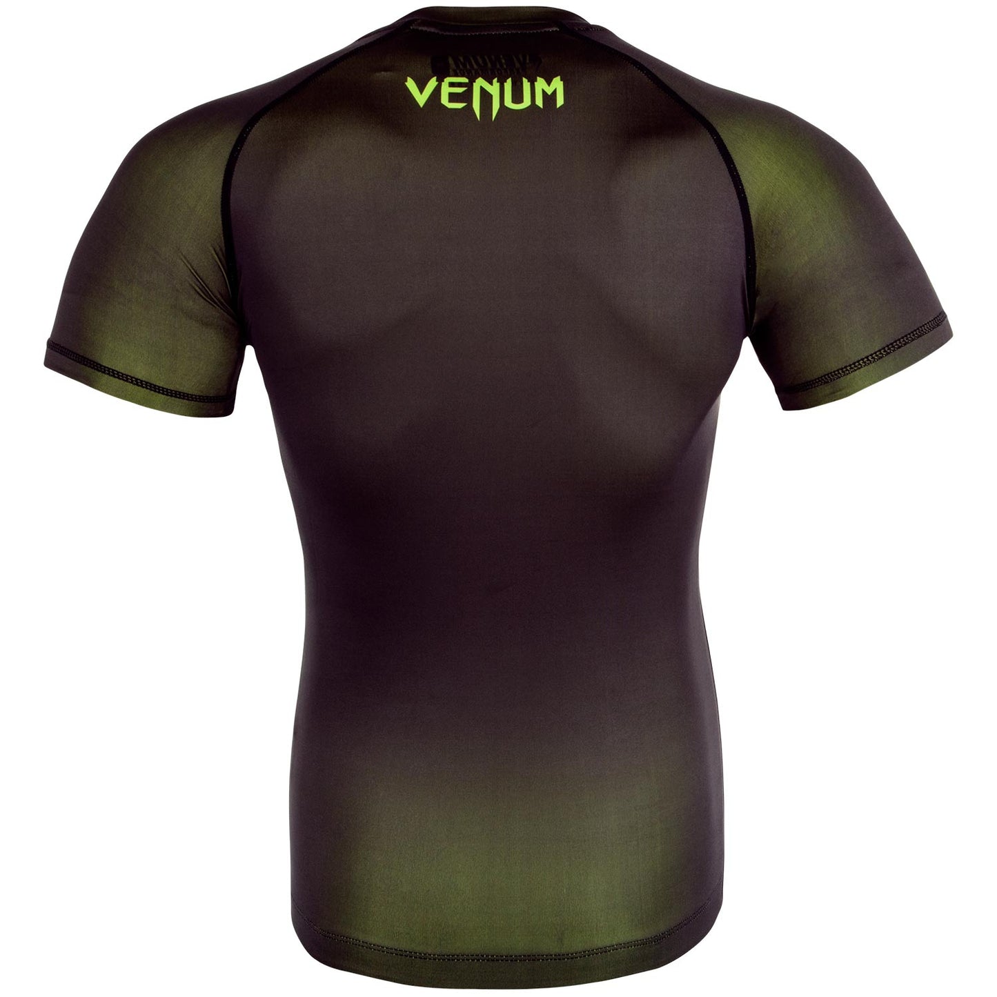 Camiseta de Compresión Venum Contender 3.0 - Mangas Cortas - Negro/Amarillo Fluo