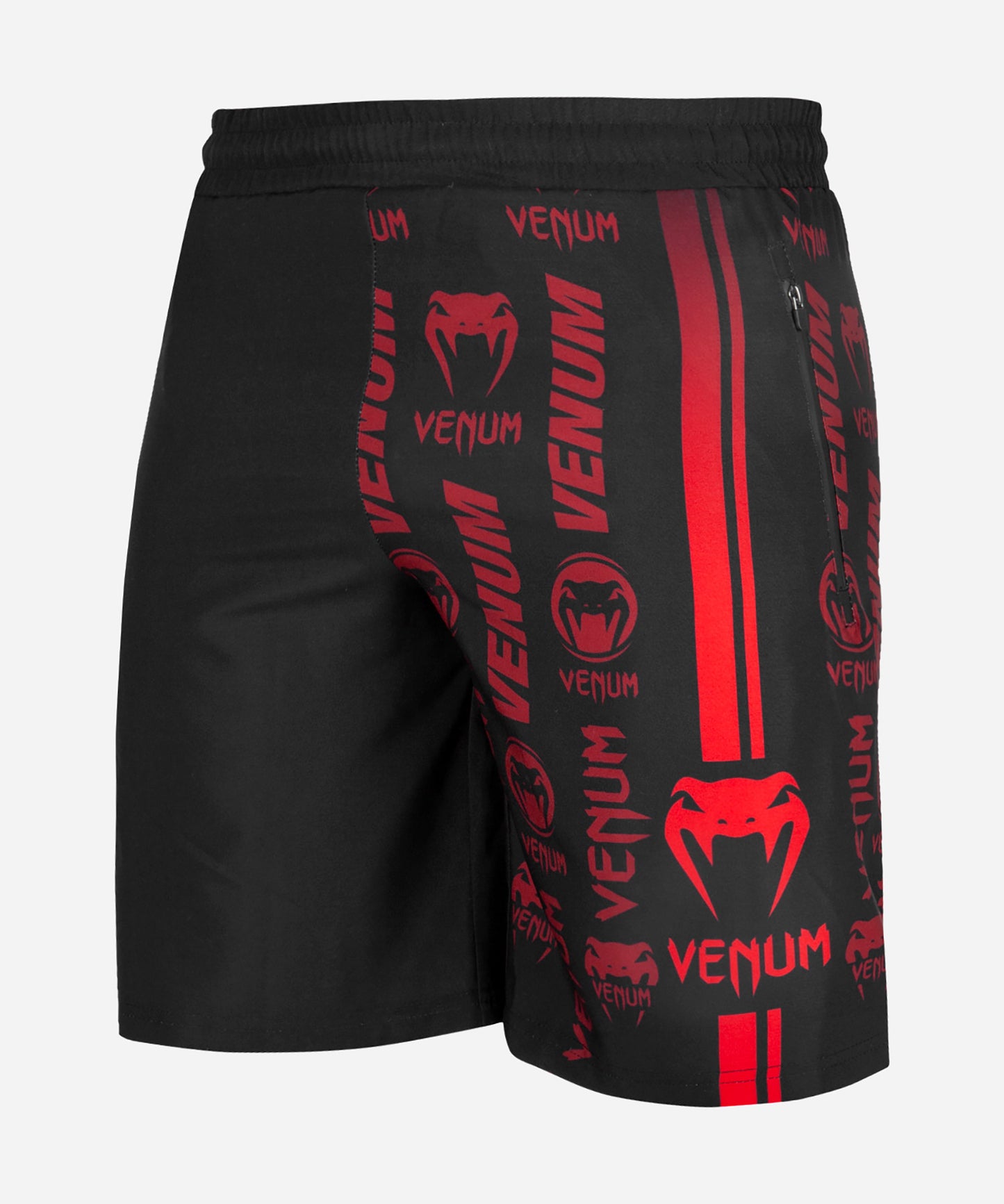Short de Fitness Venum Logos - Negro/Rojo