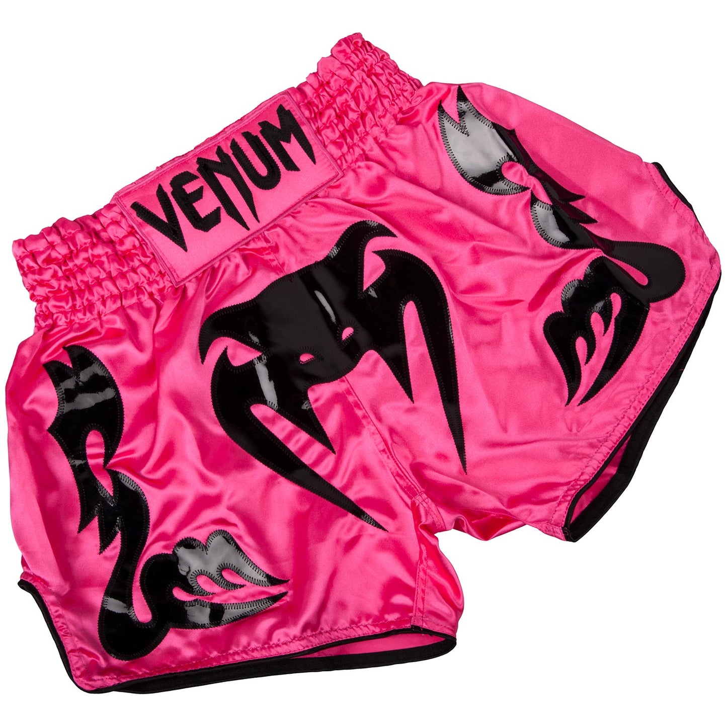Pantalones cortos Muay Thai Venum Bangkok Inferno Muay Thai Shorts - Rosa/Negro