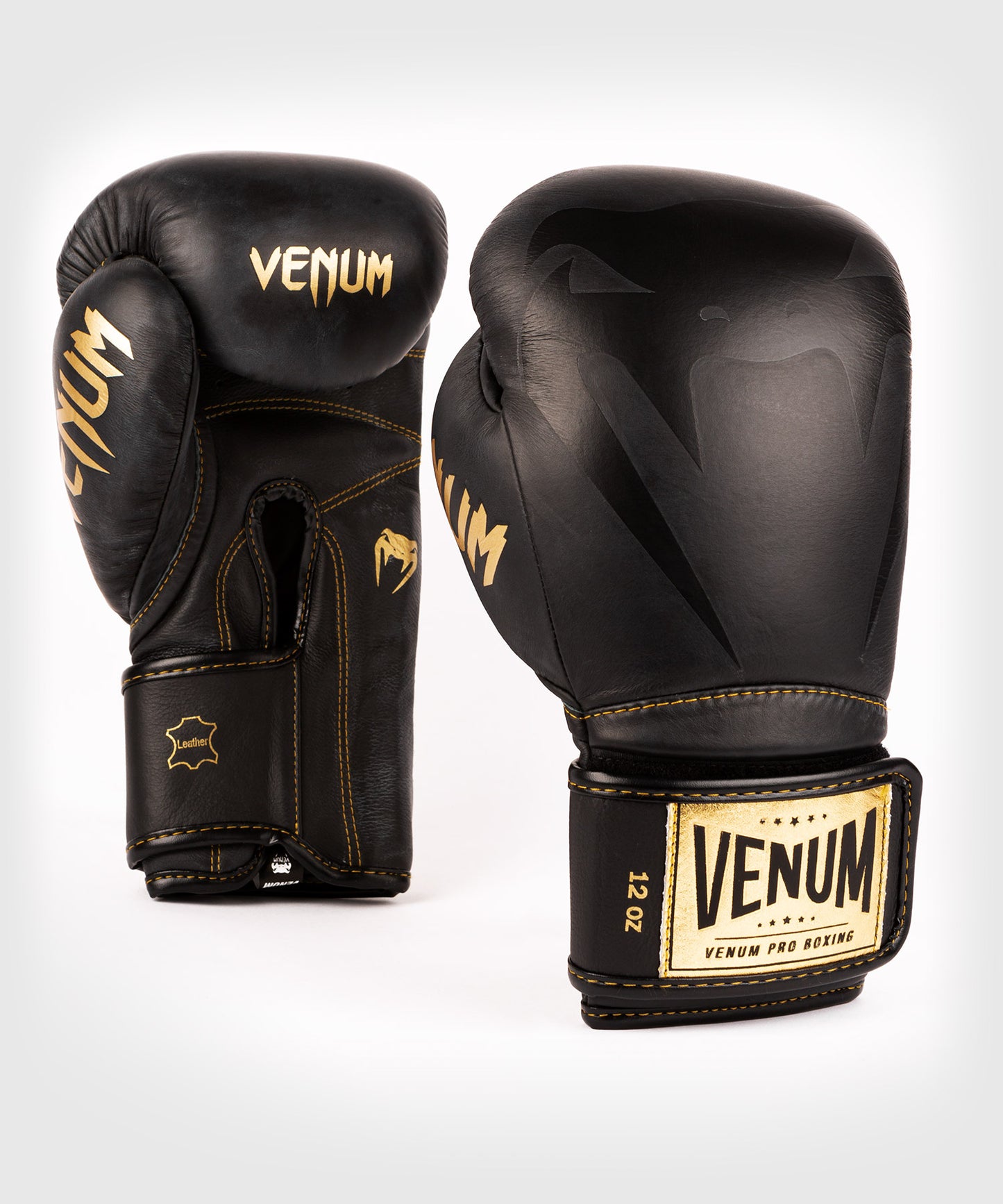 Guantes de Boxeo profesional Venum Giant 2.0  – Velcro - Negro/Negro-Oro