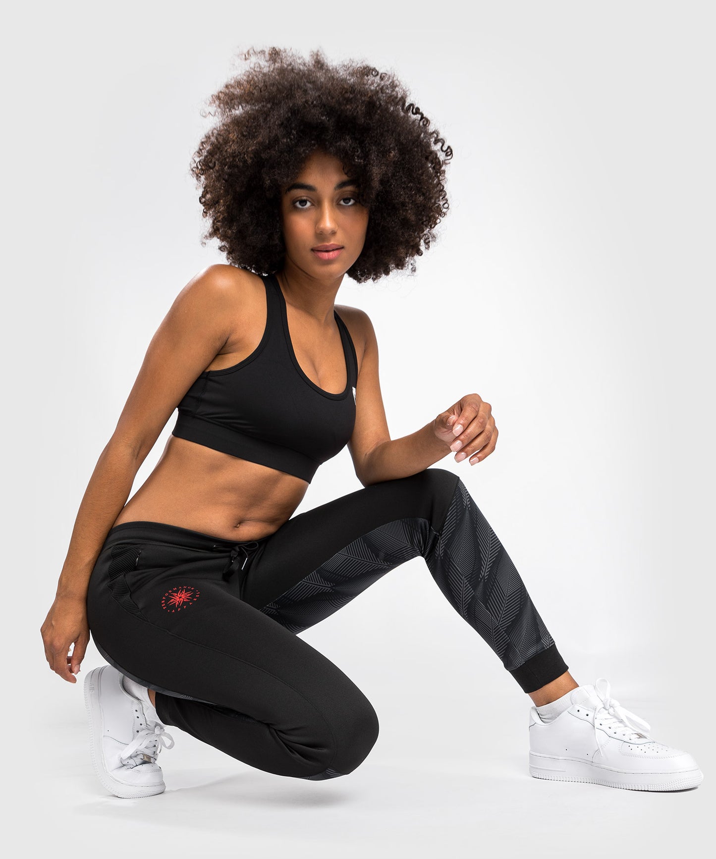 Pantalones de Jogging Venum Phantom - Para Mujer - Negro/Rojo