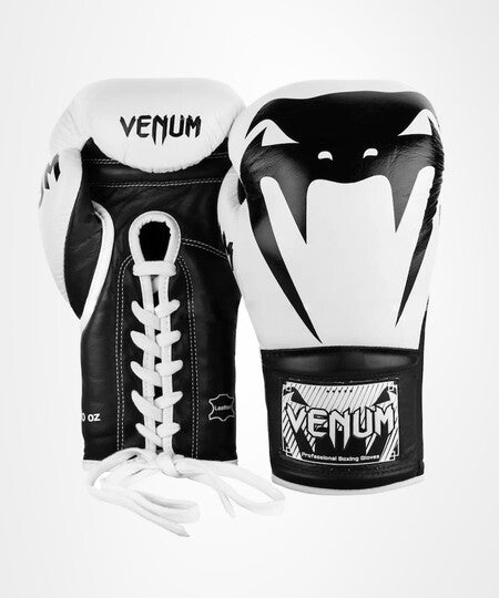Guantes de Boxeo profesional Venum Giant 2.0  – cordones - Blanco/Negro