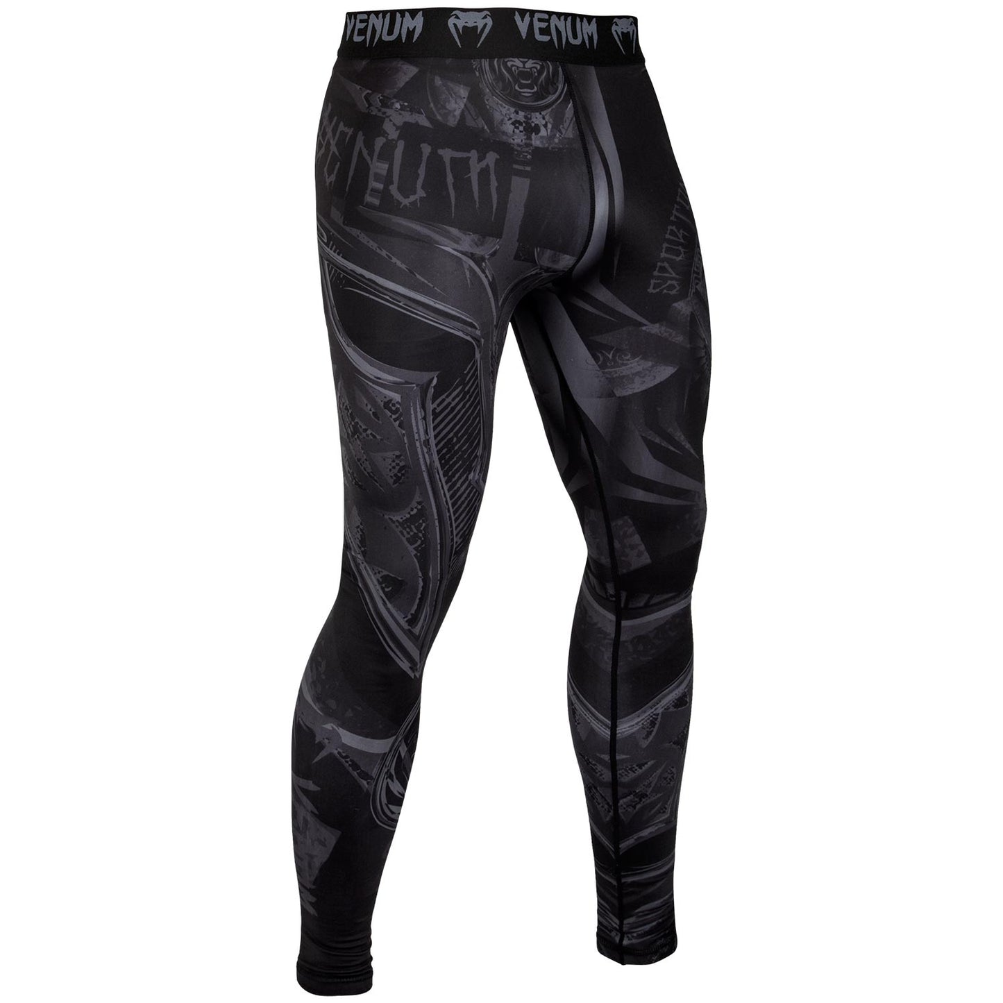 Pantalones de compresión Venum Gladiator 3.0 - Negro/Negro