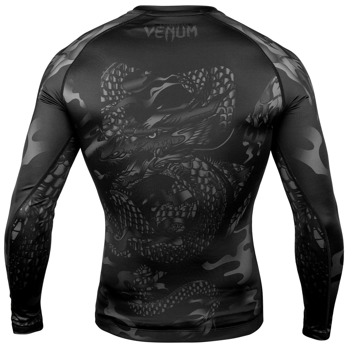 Rashguard Venum Dragon's Flight - Manga Larga - Negro/Negro