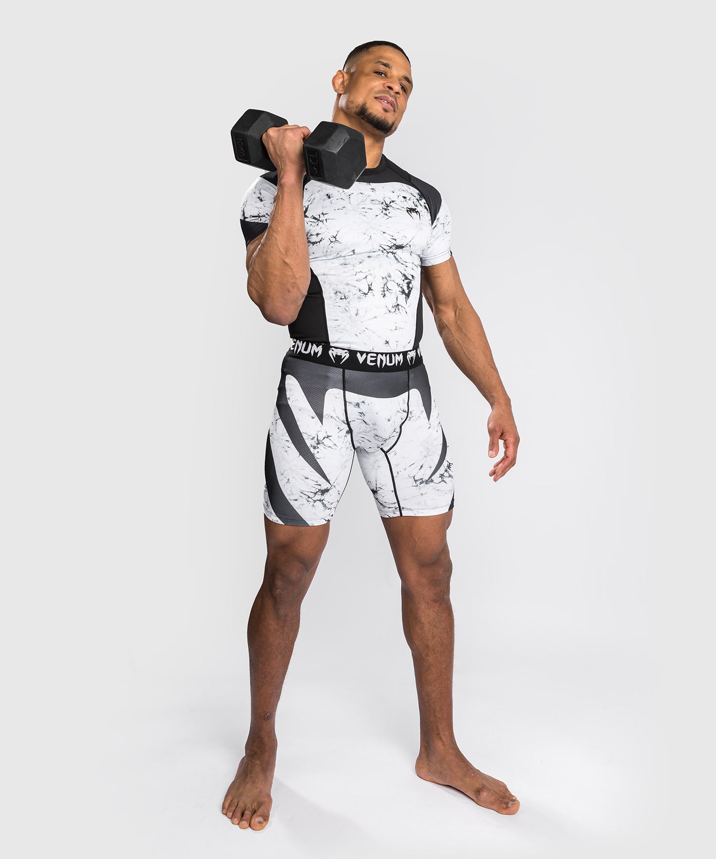 Camiseta de compresión Venum G-Fit Marble - Manga corta - Mármol