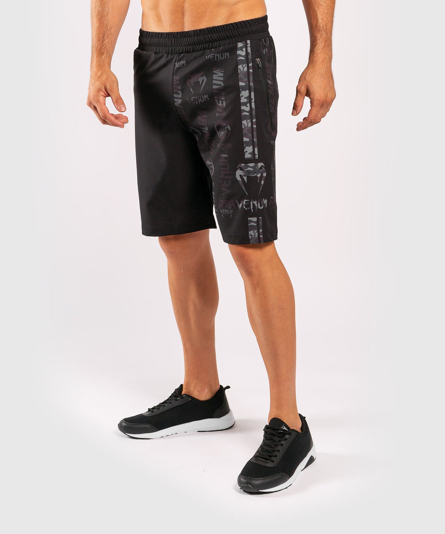 Pantalones Cortos Fitness Venum Logos  - Negro/Camo Urbano