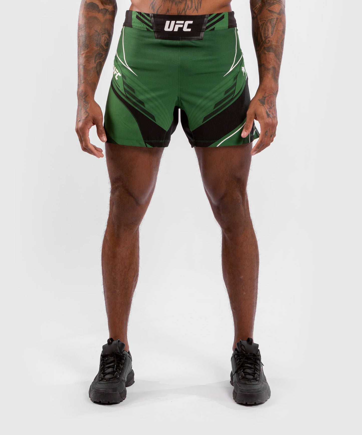 Pantalón De MMA Para Hombre UFC Venum Authentic Fight Night – Modelo Corto - Verde