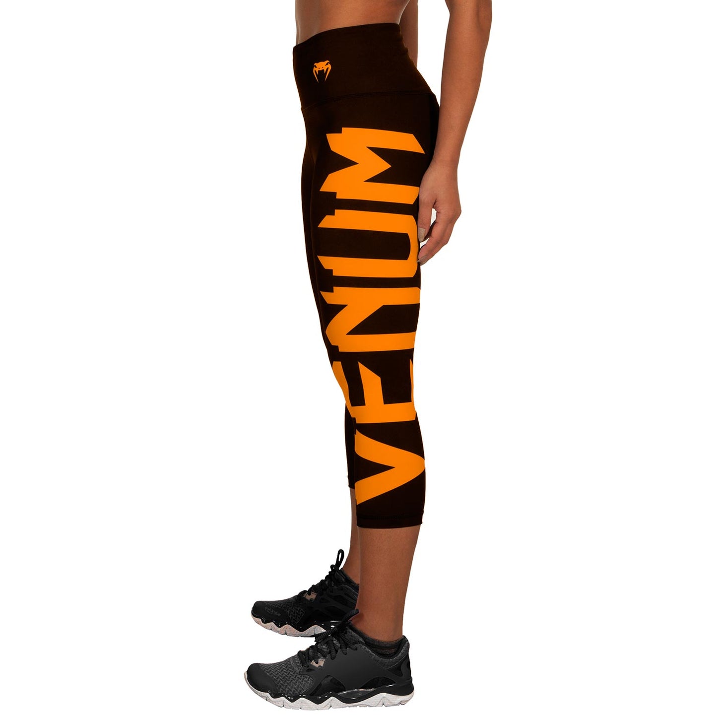 Leggins cortos Venum Giant - Negro/Naranja