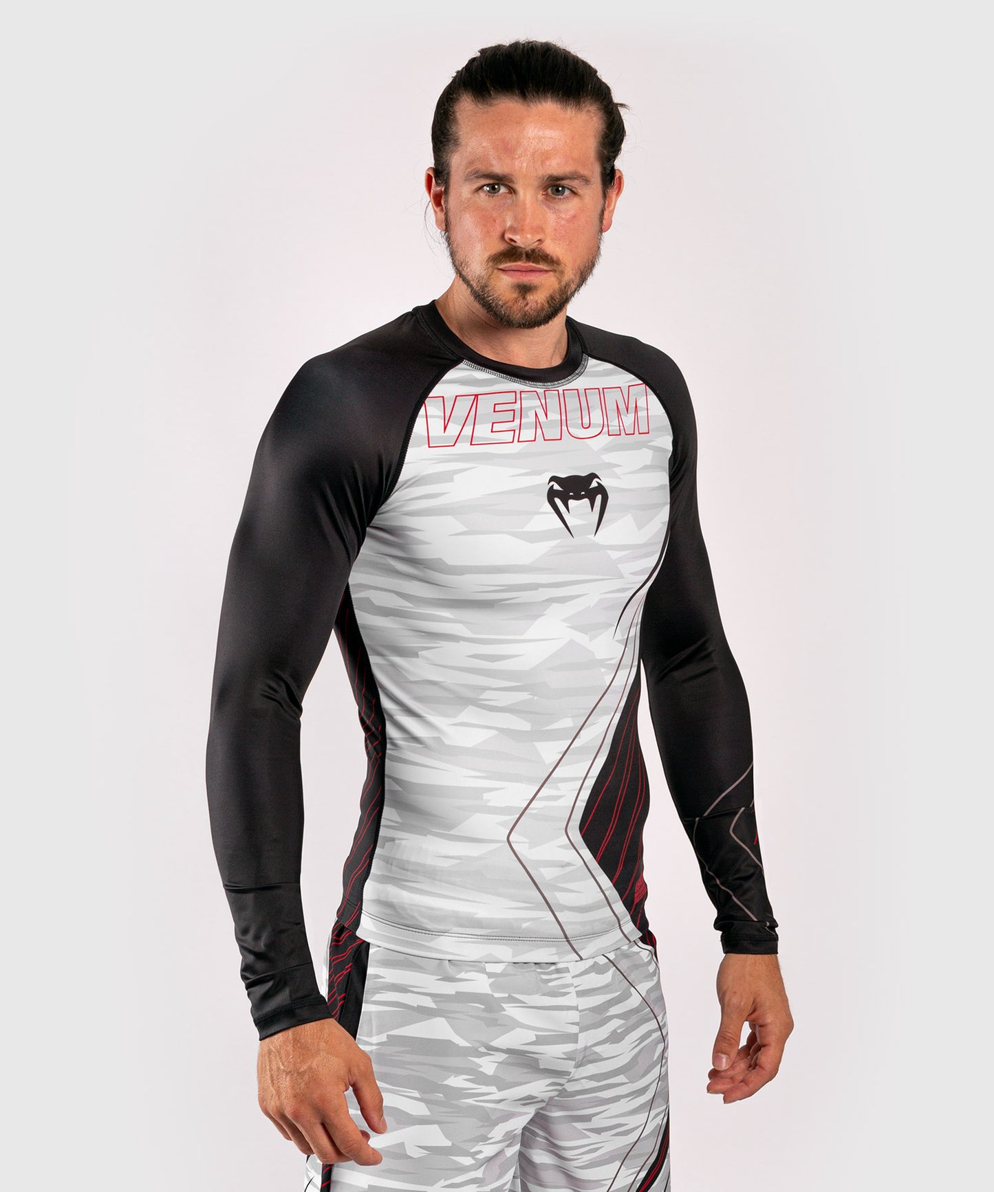 Venum Contender 5.0 Rashguard – Mangas Largas - White/Camo