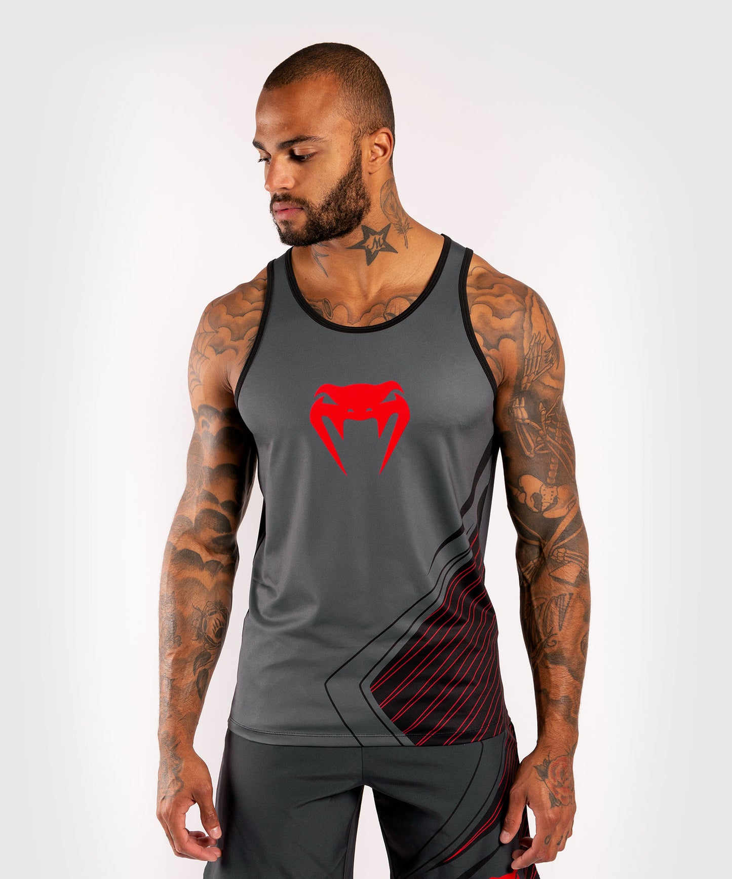 Camiseta sin mangas Dry-Tech Venum Contender 5.0 - Negro/Rojo