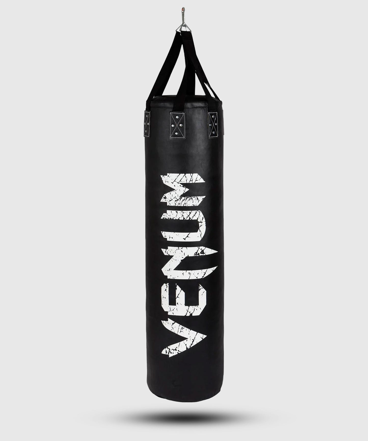 Saco de Boxeo Venum Challenger (gancho incluido) - Negro/Blanco - 130 cm - Lleno