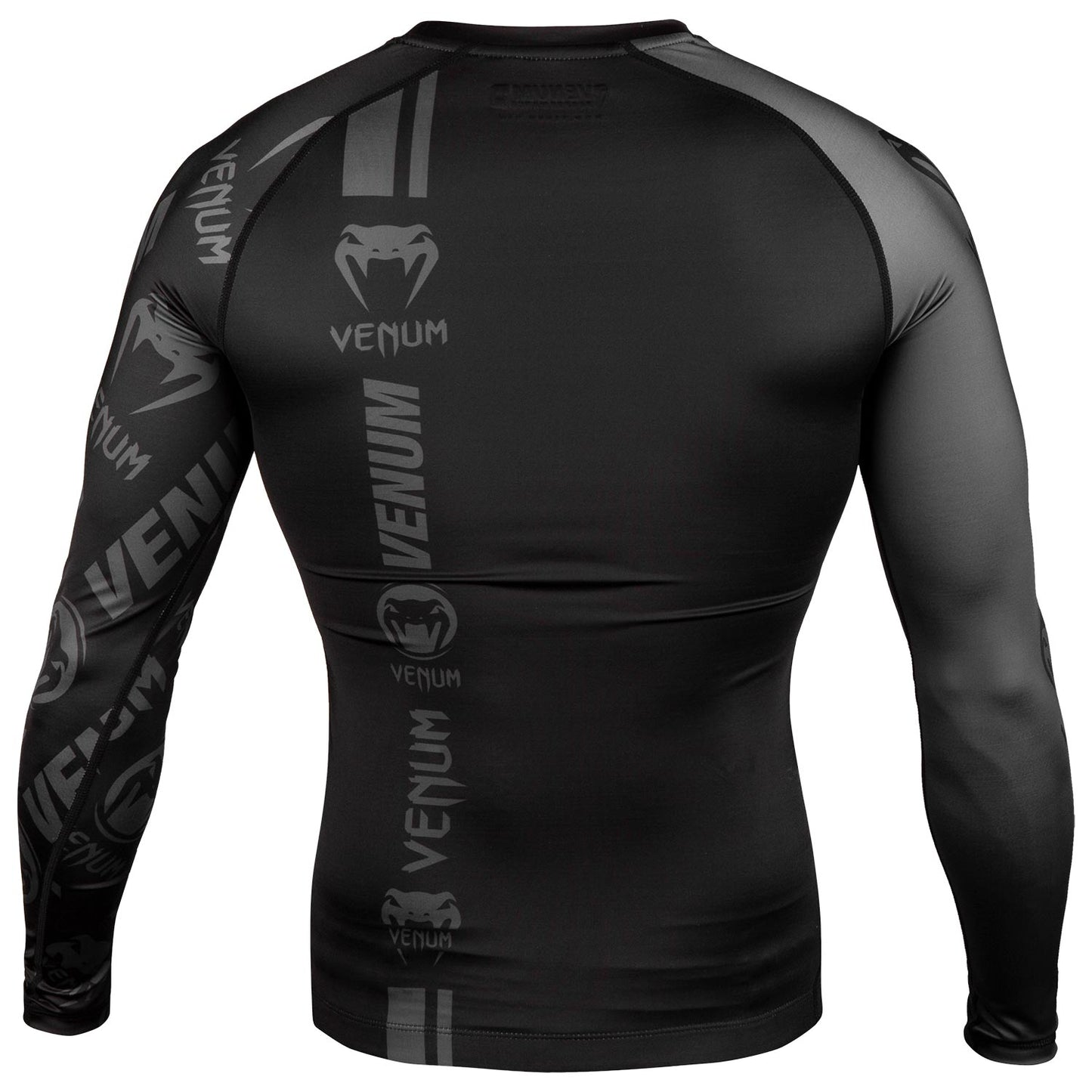 Rashguard Venum Logos - Mangas largas - Negro/Negro