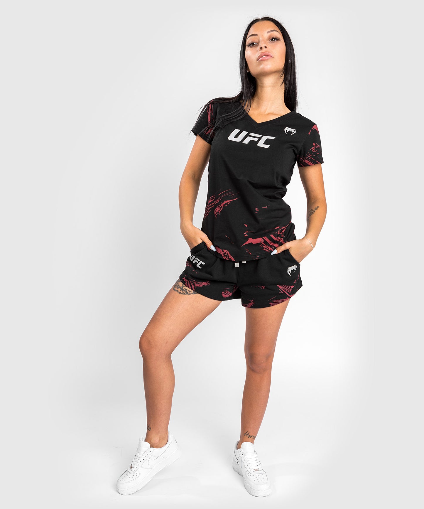 Camiseta UFC Venum Authentic Fight Week 2.0 - Para mujer  - Negro