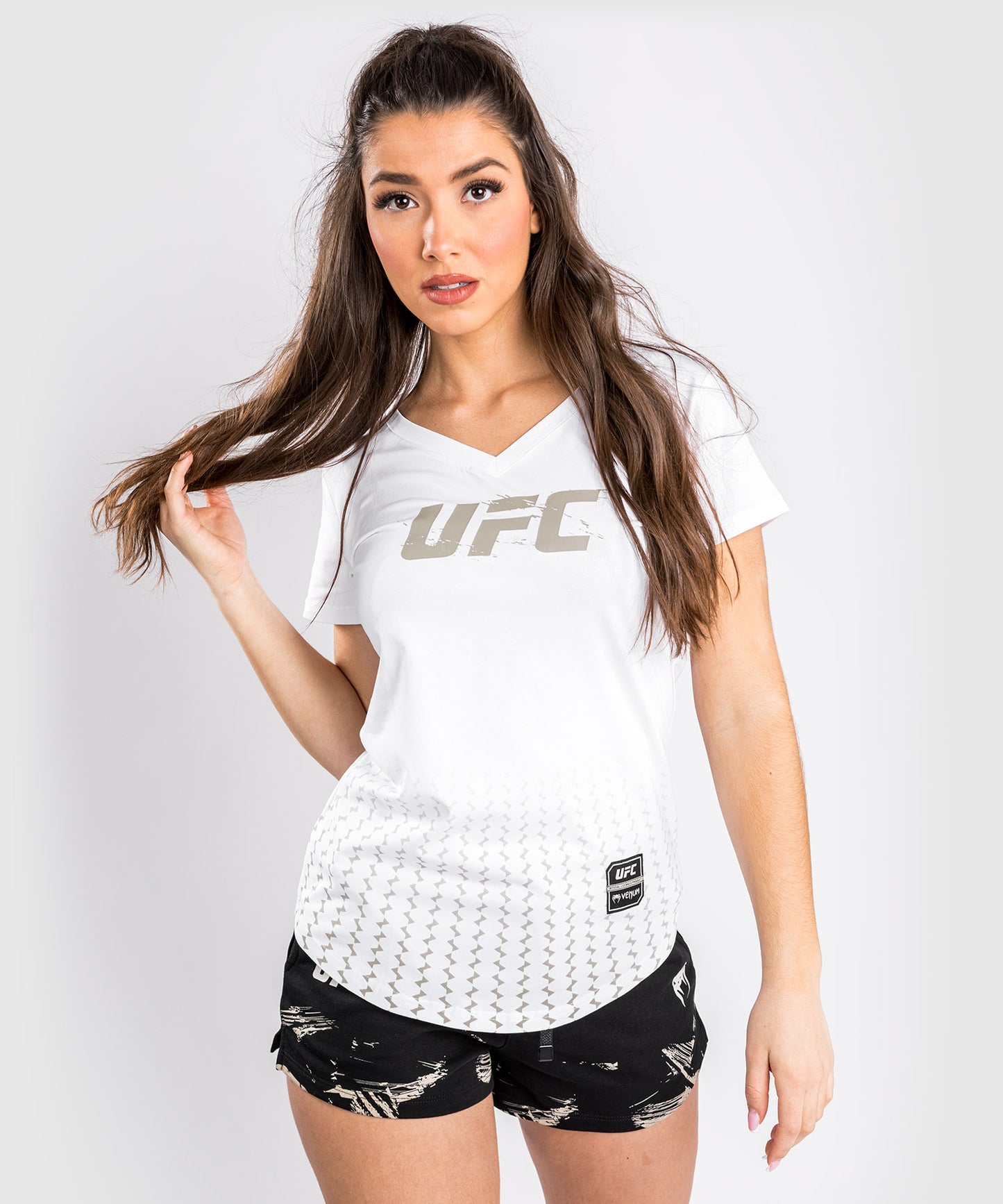 Camiseta UFC Venum Authentic Fight Week 2.0 - Para mujer - Blanco