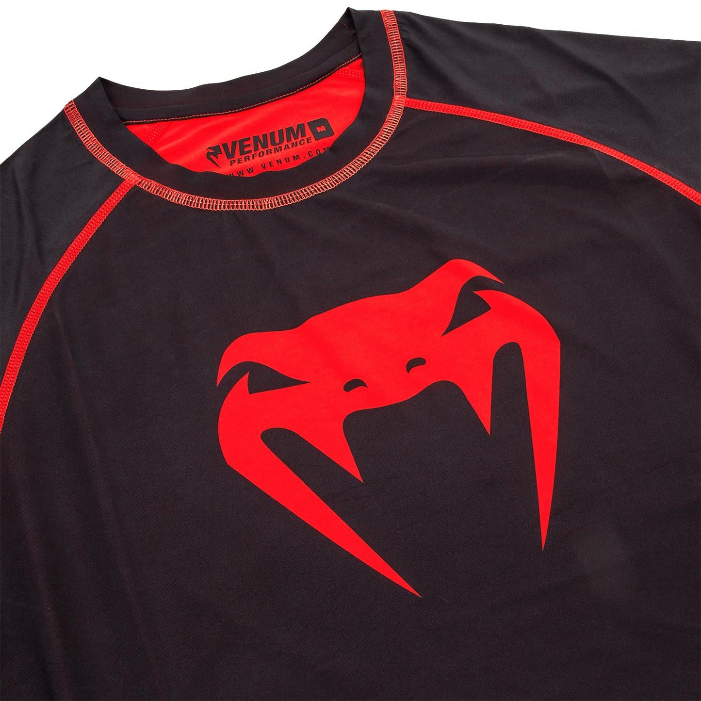 Camiseta de Compresión Venum Contender 3.0  - Mangas Largas - Negro/Rojo