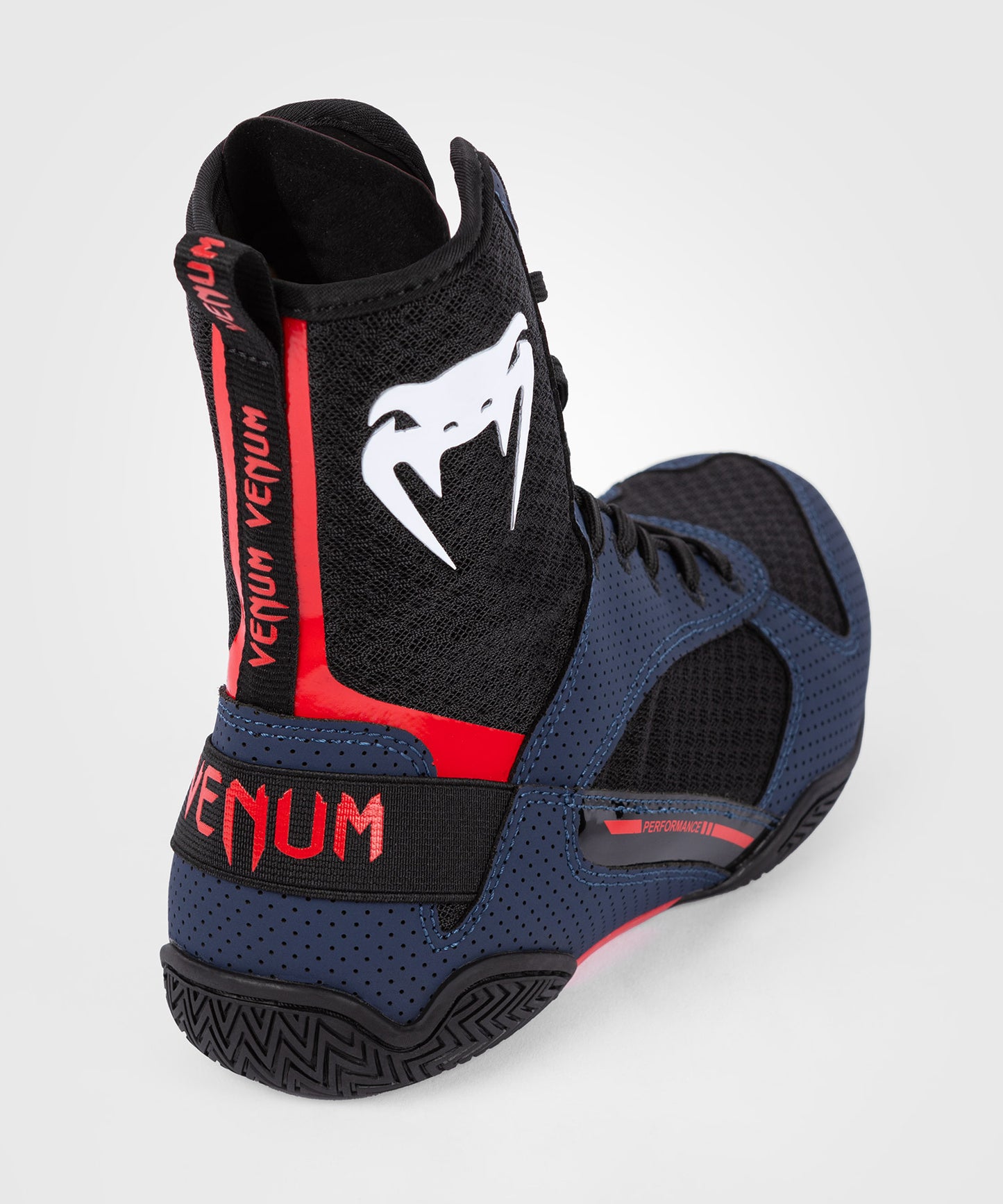 Venum Elite Zapatillas de Boxeo - Azul Marino/Negro/Rojo